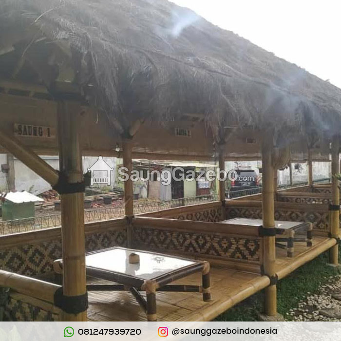 Jasa Pembuatan Saung Gazebo Bambu Jakarta