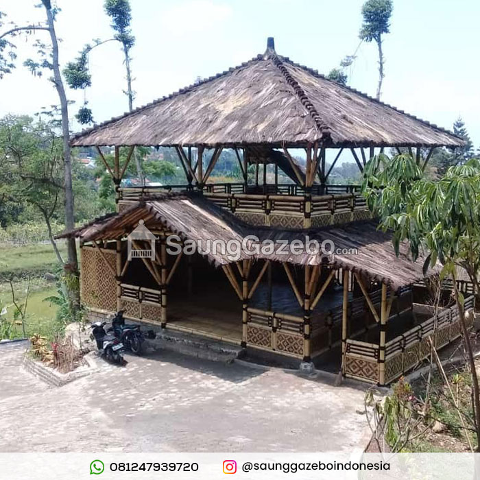 Jasa Pembuatan Saung Gazebo Bambu Bogor