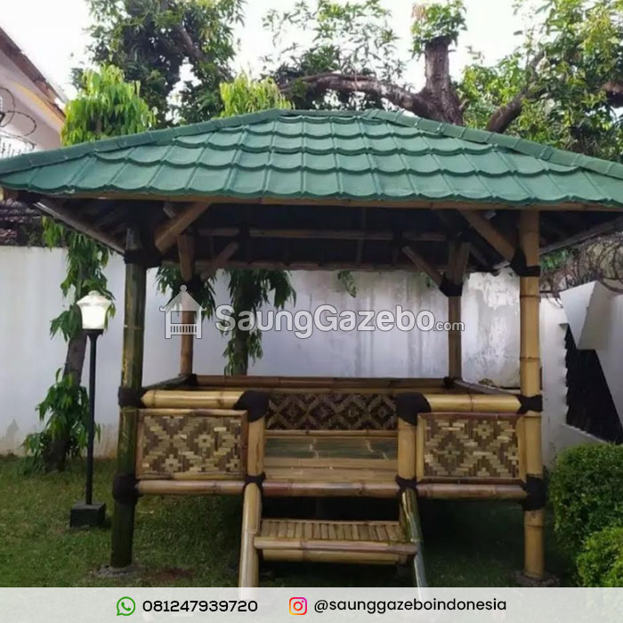 Jasa Pembuatan Saung Gazebo Bambu Bekasi