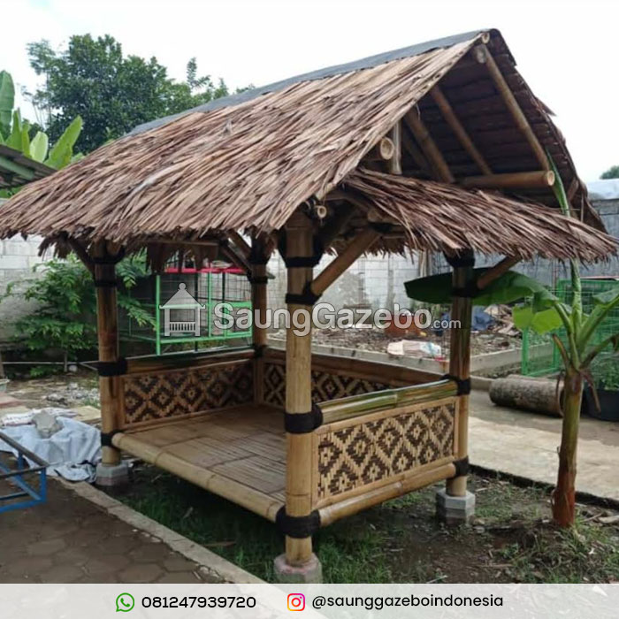 Jasa Pembuatan Saung Gazebo Bambu Depok