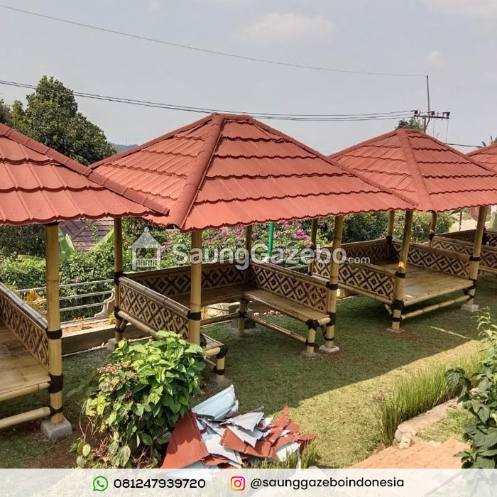 Jual Saung Gazebo Bambu Bogor