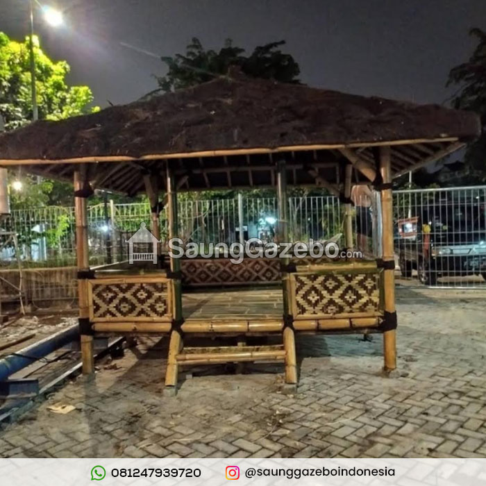 Jual Saung Gazebo Bambu BSD