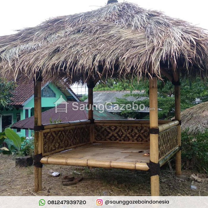 Jasa Pembuatan Saung Gazebo Bambu BSD